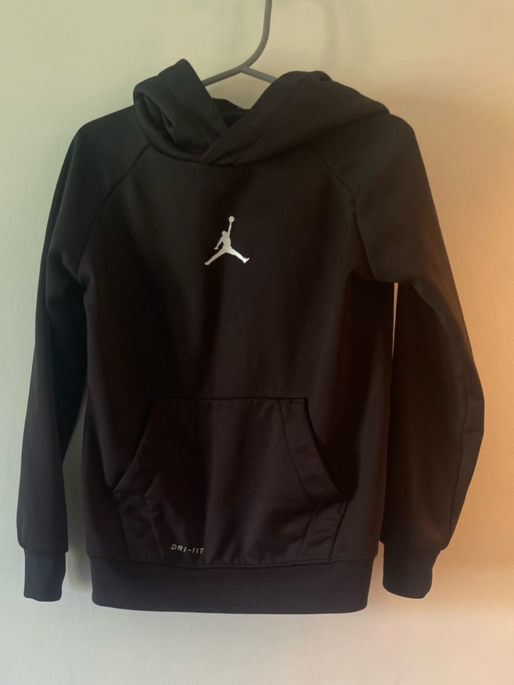 Jordan Black Hoodie with White Jumpman Logo